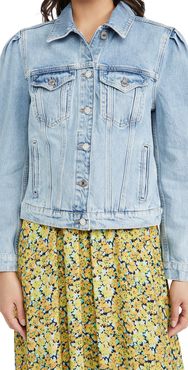 Puff Sleeve Denim Jacket