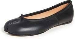 Faux Leather Tabi Flats