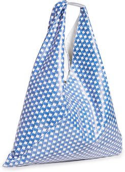 Woven Design Medium Triangle Tote