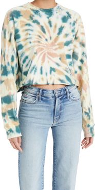 The Loafer Crop Fray Sweatshirt