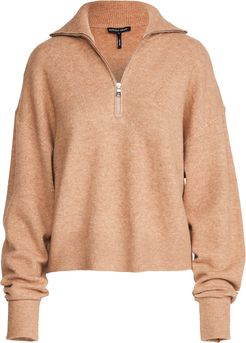 Wesley Boyfriend Fit Zip Front Sweater