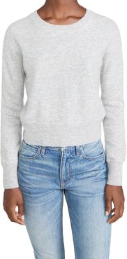 Long Sleeve Crop Cashmere Pullover