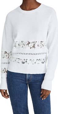 Lace Inset Sweater