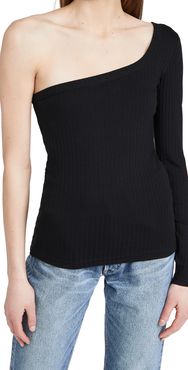 One Shoulder Rib Top