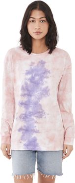 Lilac Smoke Tie Dye Long Sleeve Tee