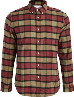 Plaid Flannel Button Down Shirt