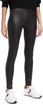 Fleece Lined Liquid Snakeskin Leggings