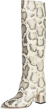 Python Print Boots 80mm Heel