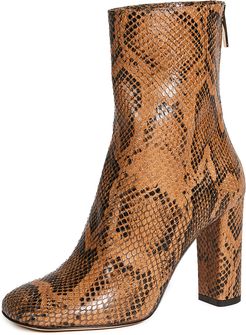 Python Print Square Toe Zip Ankle Boots