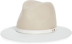 Floppy Leather Brim Hat