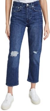 Maya High-Rise Ankle Slim Jeans