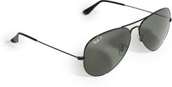 RB3025 Oversized Classic Aviator Polarized Sunglasses