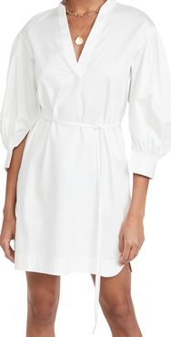 3/4 Sleeve Belted Dress