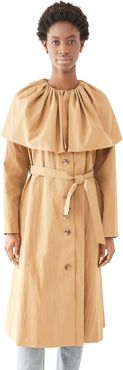 Caped Cotton Trench