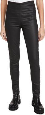 Nina High Rise Coated Pull On Jeans