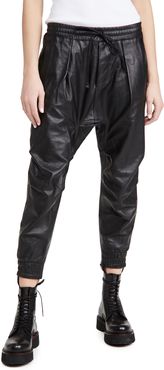 Leather Harem Pants