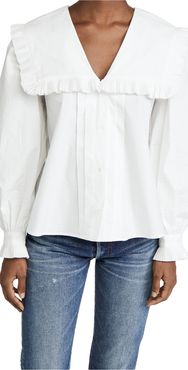Charlie Cotton Pleated Blouse