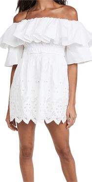 Off Shoulder Cotton Broderie Tunic