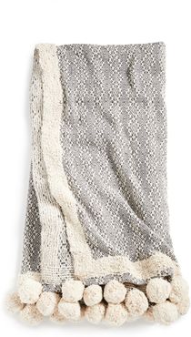 Shopbop @Home Eccentric Pom Pom Throw Blanket