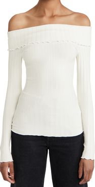 Bauer Fold Over Long Sleeve Top