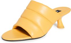 Vegan Tee Heel Sandals