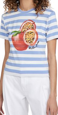 Slim T-Shirt with Pomegranate Print