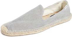 Washed Canvas Smoking Slippers