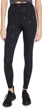 Heart Print 7/8 Leggings