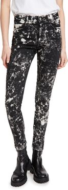 High Rise Skinny Inside Out Black Galaxy Jeans