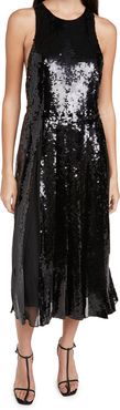 Eclair Sequin Beading Halter Dress