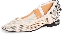 Mesh Slingback Flats