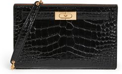 Lee Radziwill Embossed Shoulder Bag