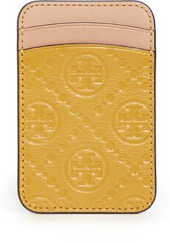 T Monogram Leather Card Phone Pocket