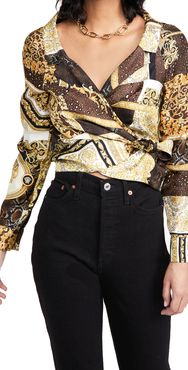 Barocco Patchwork Silk Blouse