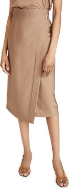 Asymmetric Wrap Skirt