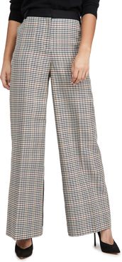 Straight Leg Recycled Polyester And Wool Pants