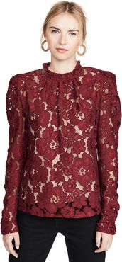 Emma Puff Sleeve Lace Top