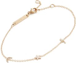 14k Gold 3 Itty Bittys Bracelet