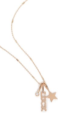 14k Gold Itty Bitty Luck Charm Necklace