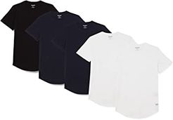 Jjenoa Tee SS Crew Neck 5pk MP T-Shirt, White/Pack: 2white 2navy Blazer 1black, L Uomo
