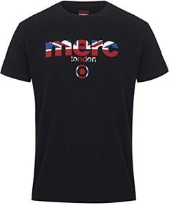 Merc of London BROADWELL, T-Shirt Maglietta, Nero (Noir (Black), XL Uomo