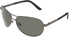 Aviator Polarized (Gunmetal/Grey Polarized Lens) Sport Sunglasses