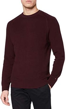 Two Structure Sweater Maglione, Deep Burgundy, L Uomo