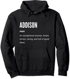 Addison Gifts, sostantivo, una donna eccezionale Felpa con Cappuccio