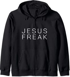 Jesus Freak Ispirato Obey Jesus Relative Jesus Guide Design Felpa con Cappuccio