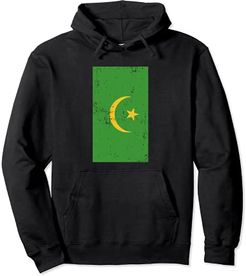 Mauritania Africa Nouakchott Distressed Flag Felpa con Cappuccio