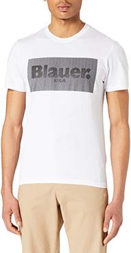 T-Shirt Manica Corta, 100 Bianco Ottico, XL Uomo