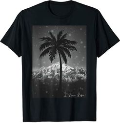 Palm Tree Silhouette | Tropical Beach Sunset Maglietta