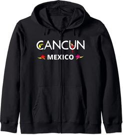 Cancun Messico Vacanze famiglia abbigliamento Felpa con Cappuccio