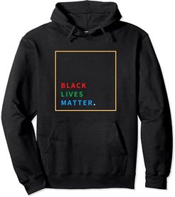 Black Lives Matter Felpa con cappuccio Colorata Uomo o Donne Felpa con Cappuccio